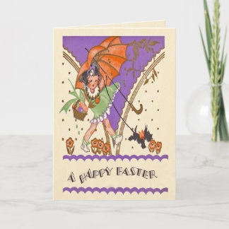 Festiva Una tarjeta de pascua feliz