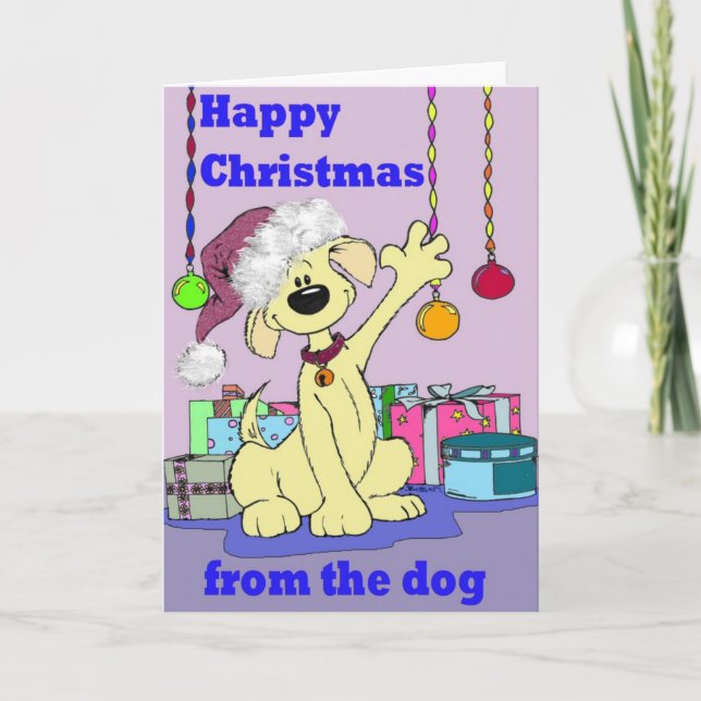 Festiva Una tarjeta de perro034 (Anverso)
