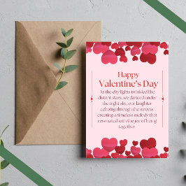 Festiva Una tarjeta de San Valentín con el corazón 