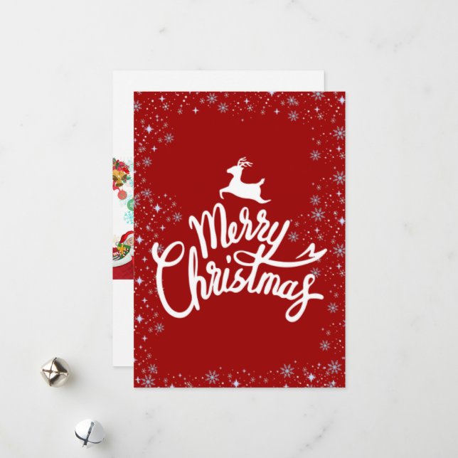 Festiva Una tarjeta de vacaciones para navidades (Anverso/Reverso In Situ)