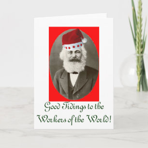 Festiva Una tarjeta del día de fiesta de Marx