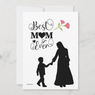 Festiva Una tarjeta del Día de la Madre para calentar el c