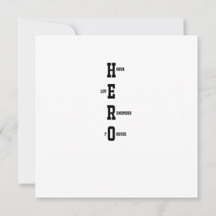 Festiva Una tarjeta para un HERO