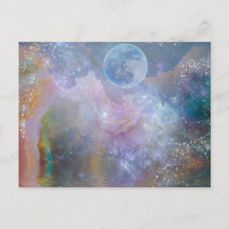 Festiva Una vez en una postal azul de la luna