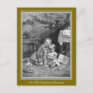 Festiva Una vieja postal de Navidades de moda