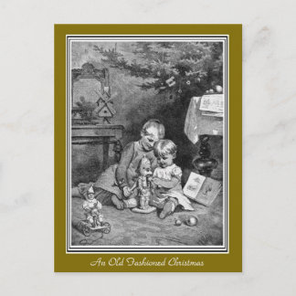 Festiva Una vieja postal de Navidades de moda