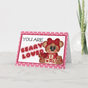 Festiva Usted es tarjeta de felicitación amada Beary de la