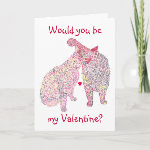Festiva Usted sería mi tarjeta del día de San Valentín,