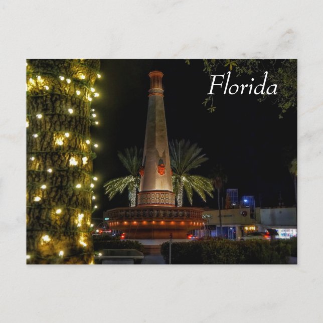 Festiva Vacaciones de la postal de la Florida (Anverso)