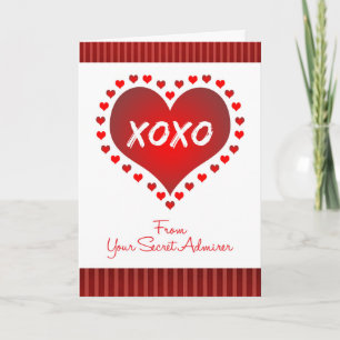 Festiva Valentine de la tarjeta secreta Admirer