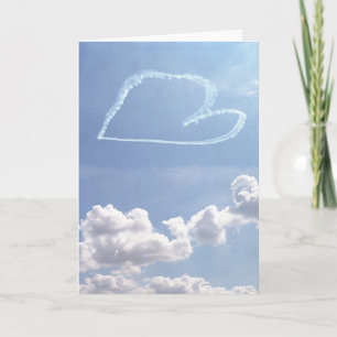 Festiva Valentine (en blanco dentro) - Tarjeta de corazón 