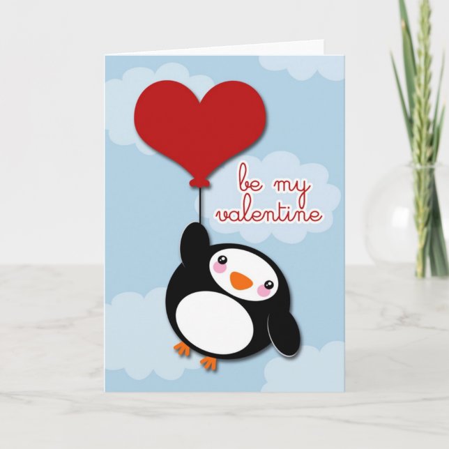 Festiva Valentine PENGUIN - tarjeta (Anverso)