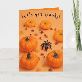 Festiva ¡Vamos a dar miedo! Tarjeta de Halloween