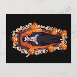 Festiva 🦇 Vampiro gótico 🖤 postal negra 🎃