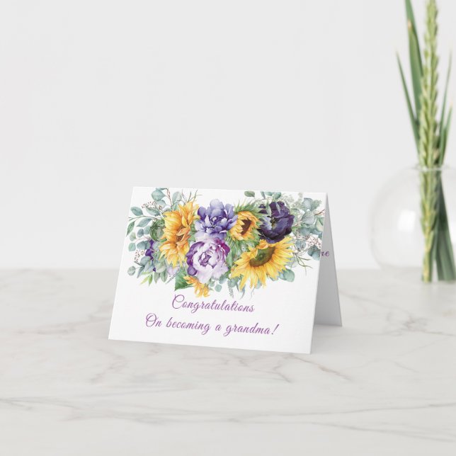Festiva Vas a ser una tarjeta de abuela (Anverso)