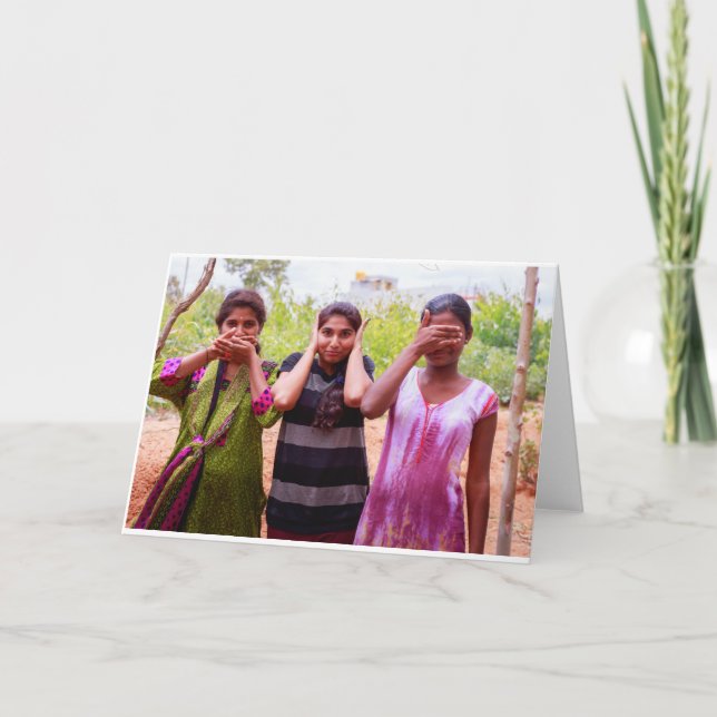 Festiva Vea, hable, no oiga ninguna tarjeta de (Anverso)