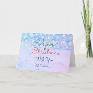 Festiva Vegan Navidades Tarjeta de saludo para veganos