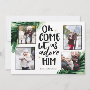 Festiva Ven Adore Him 4 PH Tarjeta fotográfica de Navida