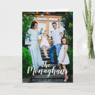 Festiva Vertical conocida elegante de la tarjeta de