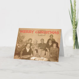 Festiva Vieja tarjeta de Navidades de moda (alrededor de l