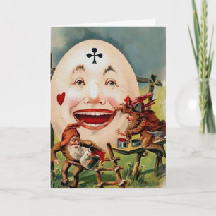 Festiva Vieja tarjeta de Pascua Victoria