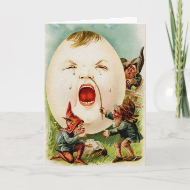 Festiva Vieja tarjeta de Pascua Victoria (Anverso)