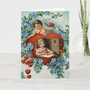 Festiva Vintage a mi tarjeta del día de San Valentín