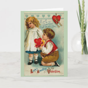 Festiva Vintage - mi corazón es todo el el suyo, tarjeta