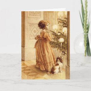 Festiva Vintage Nochebuena - Tarjeta