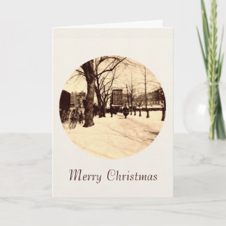 Festiva Vintage Washington DC en tarjeta de Navidades de n