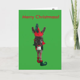 Festiva Violeta la tarjeta de Christmass del duende