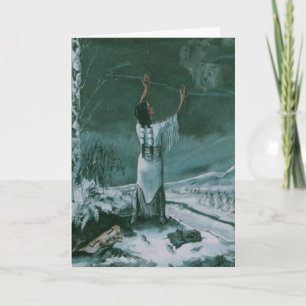 Festiva Visión de Estrella Blanca - Tarjeta de felicitació