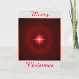 Festiva Vórtex rojo con tarjeta de saludo de Navidades est