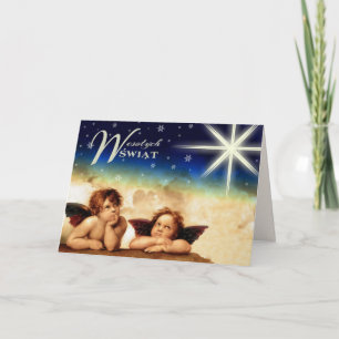 Festiva Wesołych Świąt. Tarjeta de navidades en polaco