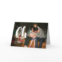 White Oh Qué Diversión Tarjeta De Saludo De Fotos 