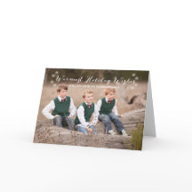 White Warmest Holiday Wiers Tarjeta de felicitació