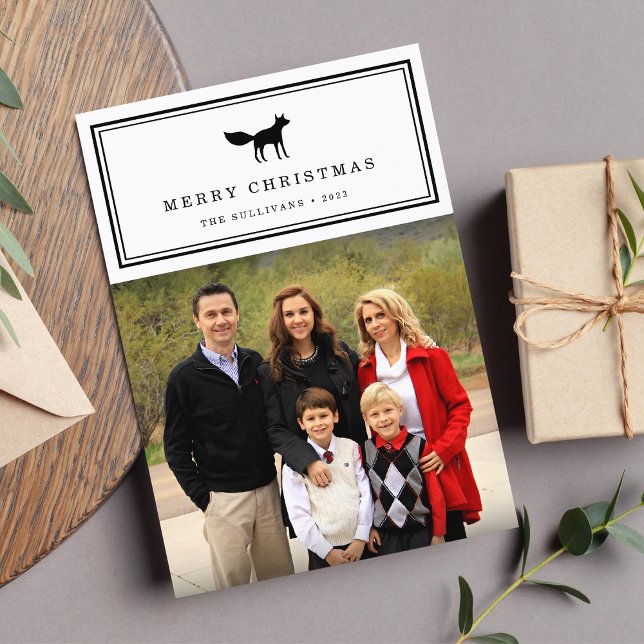 Festiva Winter Fox | Tarjeta fotográfica de vacaciones (Subido por el creador)