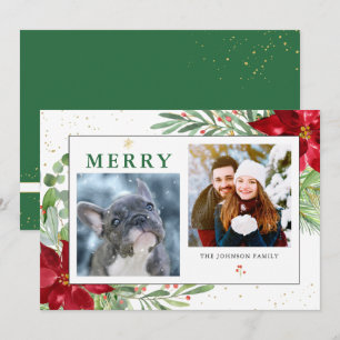 Festiva 🎄 Winter Greenery + Tarjeta de Navidades Gold 2-P