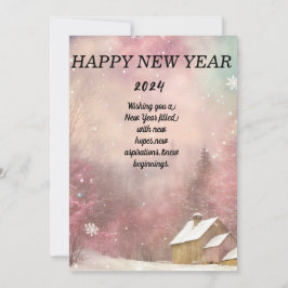 Festiva "Winter Wonderland: Tarjeta de Año Nuevo besada po