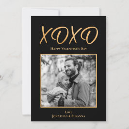 Festiva XOXO feliz tarjeta de vacaciones de San Valentín