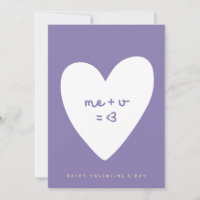 yo más tú igual a amor tarjeta del día de San Vale