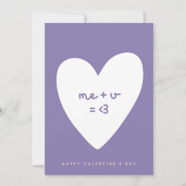 Festiva yo más tú igual a amor tarjeta del día de San Vale