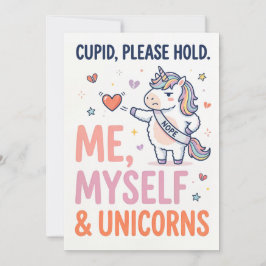Festiva Yo, Yo Mismo y Unicornios Tarjeta Divertida de Cum