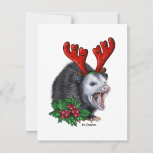 Festiva Zarigüeya - tarjeta de vacaciones