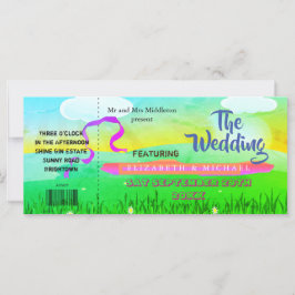 Festival Brillante Moderno Invitación a la Boda de