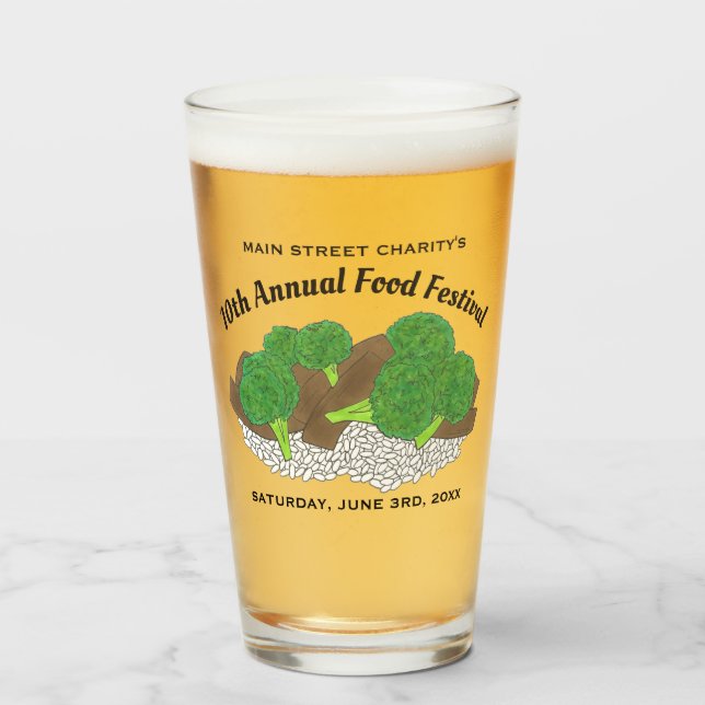 Festival chino de comida de carne y brócoli (Anverso (lleno))