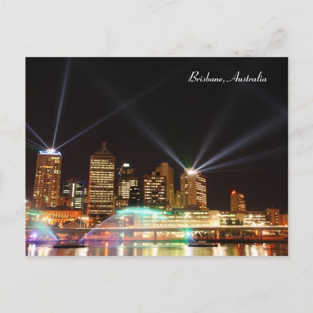 Festival de Brisbane Australia, postal (Anverso)