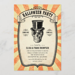 Festival de Carnaval de Vintage con invitaciones d