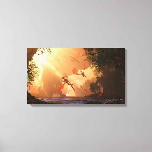 Festival de Dragones con lienzo envuelto (Anverso)