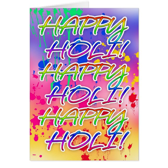 Festival de Holi del color - pinte salpica (Frente)